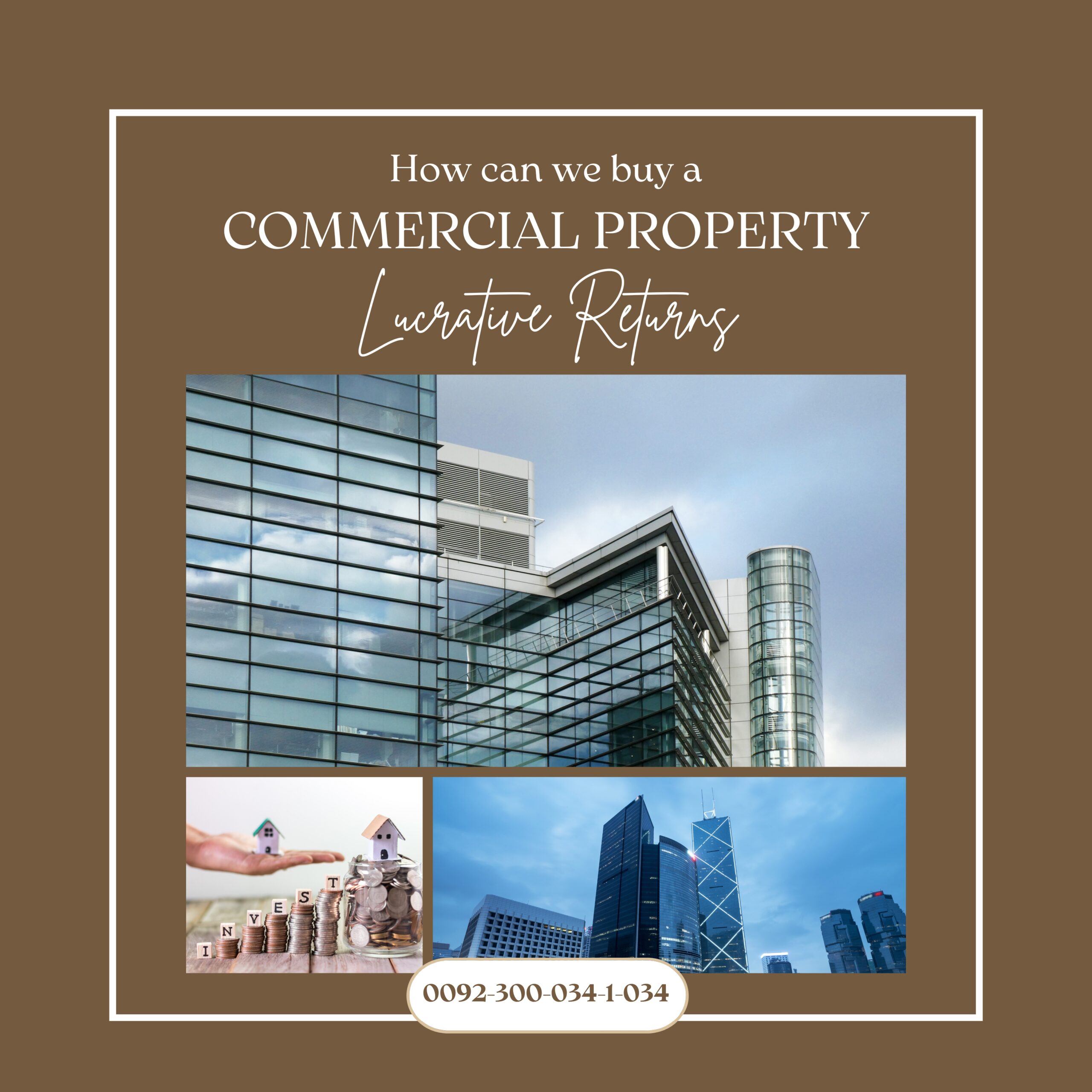 How can we buy a commercial property that may offer lucrative returns? 